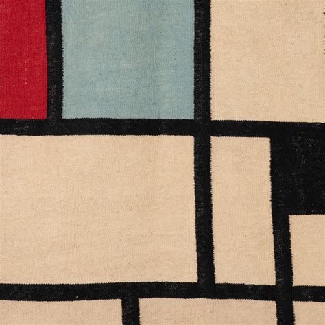 Proantic Tapis Ou Tapisserie Inspiré Par Piet Mondrian Travail Co