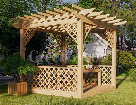 Пергола из дерева «Гринвуд» купить купить у производителя малых ...