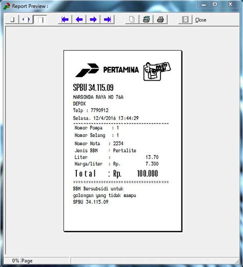 Font Struk Spbu Pertamina Mertqle