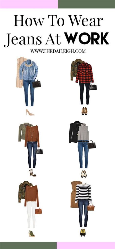 How To Wear Jeans At Work Jeans Outfit For Work Work Outfits Women How To Wear Jeans To Work