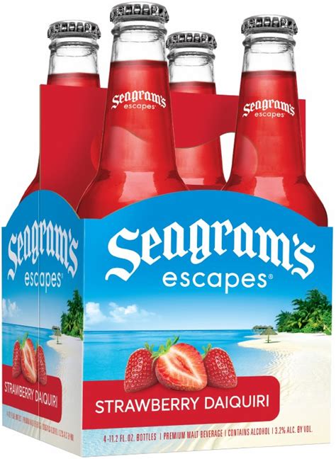 Seagrams Escapes Strawberry Daiquiri 4pk 12oz Btl Legacy Wine And Spirits