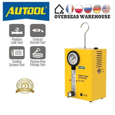 AUTOOL Original SDT203 EVAP Vacuum Automotive Smoke Machine Leak