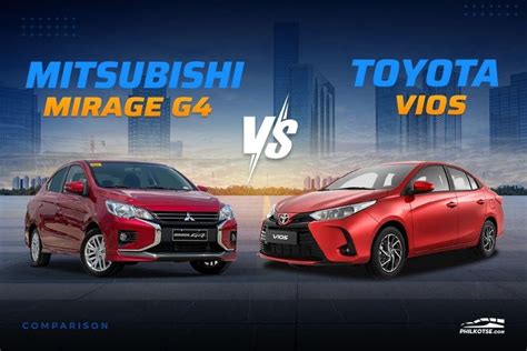 2022 Mitsubishi Mirage G4 Vs Toyota Vios Comparison Spec Sheet Battle