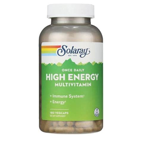 Solaray Once Daily High Energy Multivitamin 180 Veg Caps Swanson Health Products