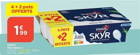 Promo Yoplait Skyr Nature Chez Atac ICatalogue Fr