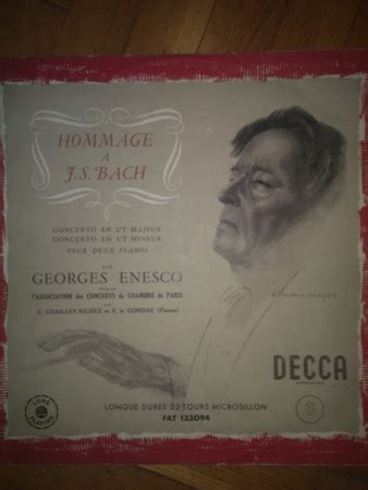 J S Bach Georges Enesco Concerto En Ut Mineur Concerto En Ut