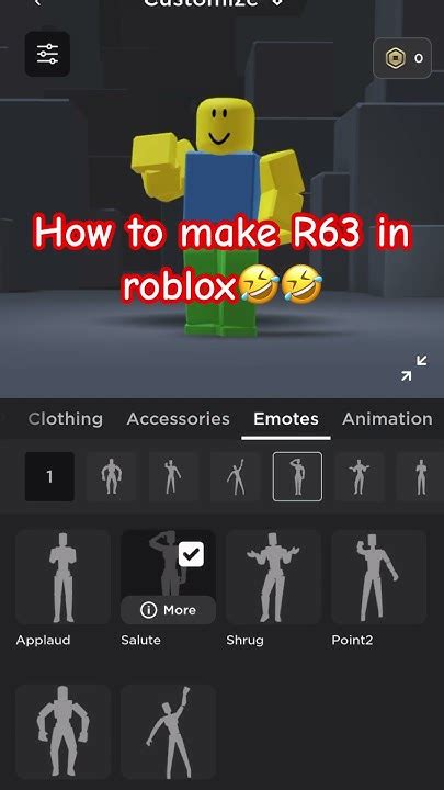 How To Make R63 In Roblox💀 Youtube