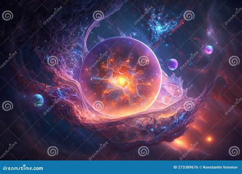 Panspermia Life In Space Dna In The Galaxy Abstract Background