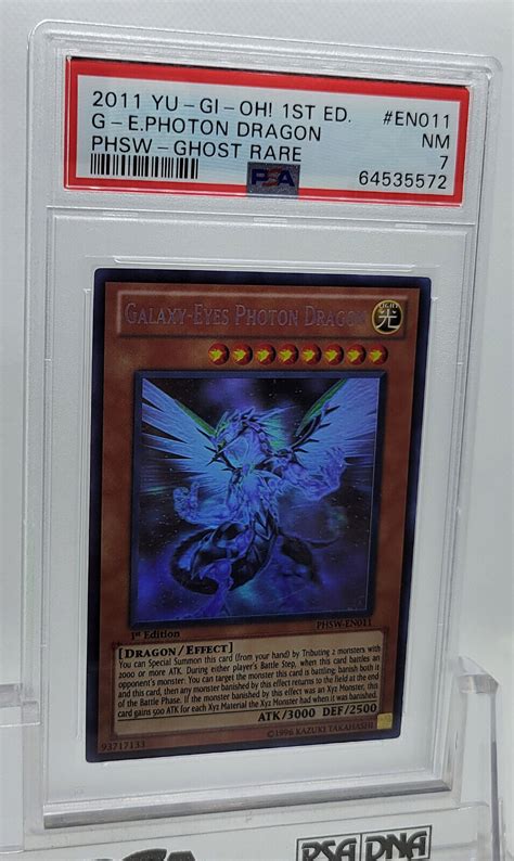 Yugioh St Ed Phsw En Galaxy Eyes Photon Dragon Ghost Rare Psa Nm