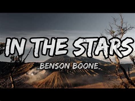 In The Stars Benson Boone Lirik Video Youtube