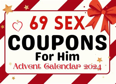 Advent Calendar Sex Coupons Book For Him Dirty Sex Vouchers