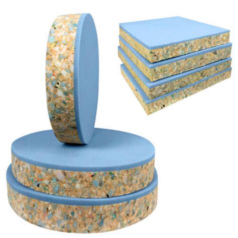 High Density Recon Foam Cushion Round Square Blue Seats Upholstery