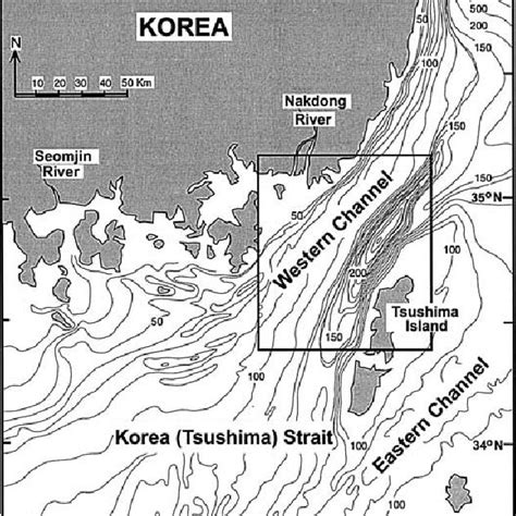 Geographic Location Of The Korean Peninsula Showing The Korea