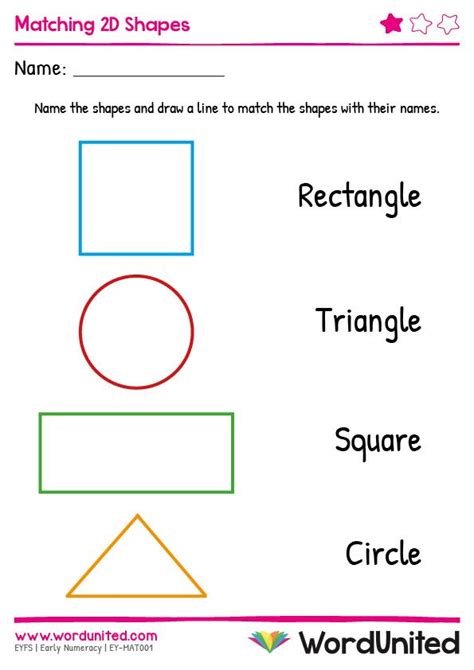 This Excellent 2d Shapes Matching Activity Contains Three