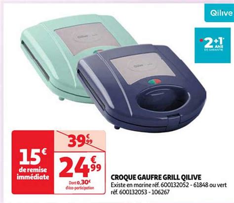 Promo Croque Gaufre Grill Qilive Chez Auchan Icatalogue Fr