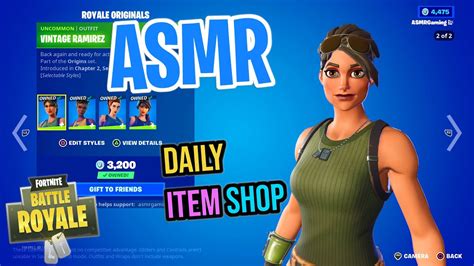 Asmr Fortnite Default Skins Are Back Daily Item Shop 🎮🎧 Relaxing Whispering 😴💤 Youtube