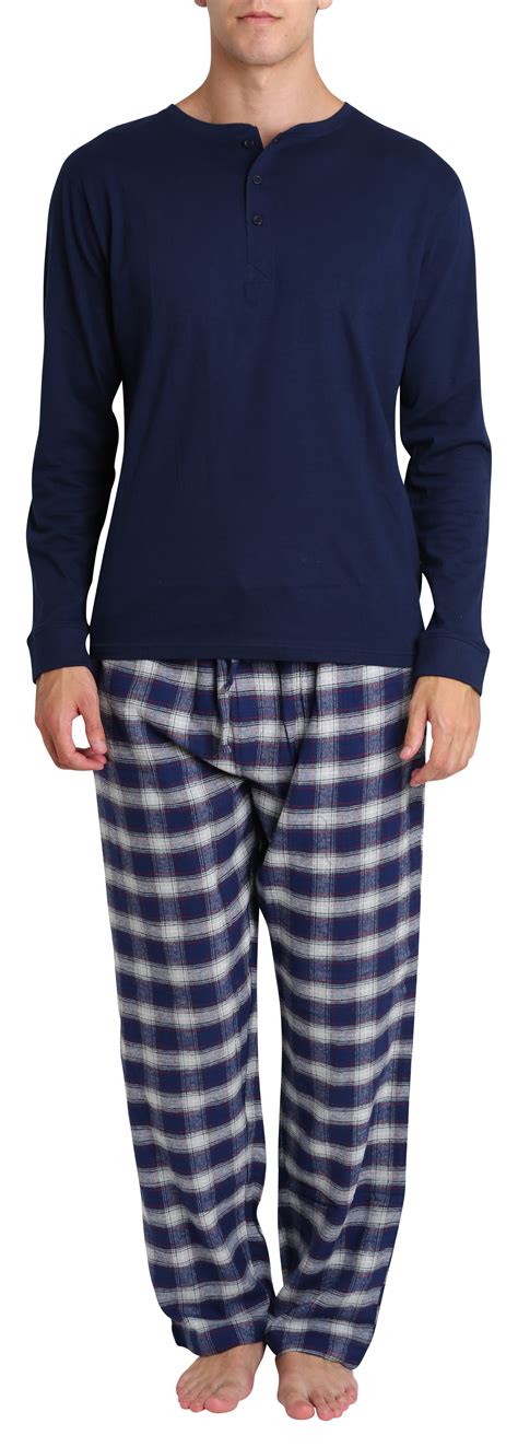 Sleephero Adult Mens Flannel Pajama Jammies Big Tall Pant Long Sleeve Cotton Button Down Pj