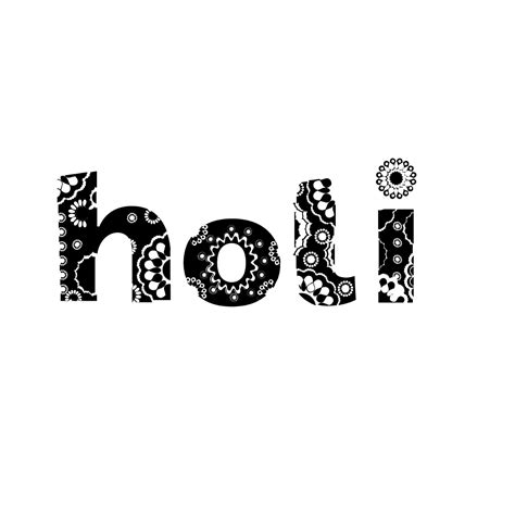 Free Black And White Holi Vector Template - Edit Online & Download ...