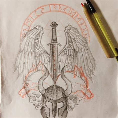 Viking Inspired Tattoo Design | Art Amino