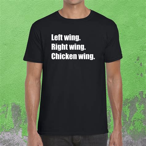 Right Wing Left Wing Chicken Wing T Shirt Funny Political T - Etsy UK