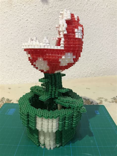 Plantilla Planta Carn Vora De Mario Bros Hama Beads Plantas