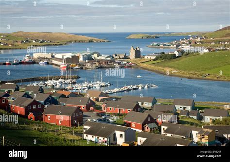 Scalloway village, Shetland Islands, Scotland Stock Photo - Alamy