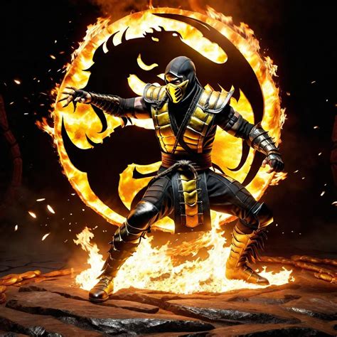 Scorpion Mortal Kombat Ai Generated Artwork Nightcafe Creator