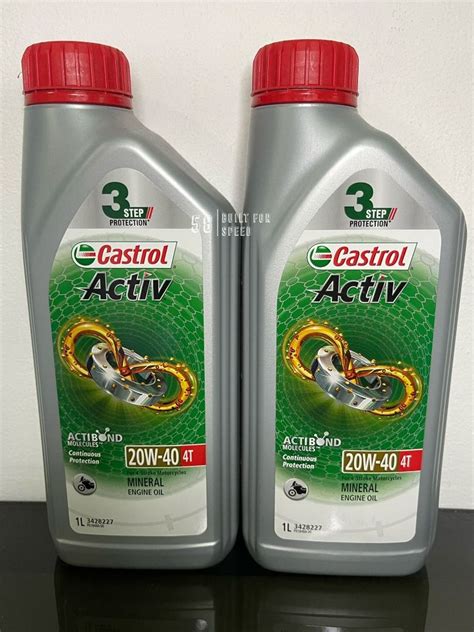 Castrol Activ Step T W Mineral Engine Oil Motorcycle L Liter