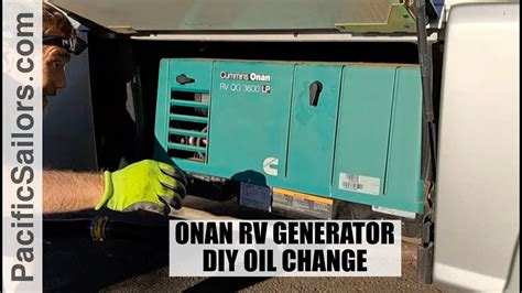 Cummins Onan Rv Generator Oil Change Youtube