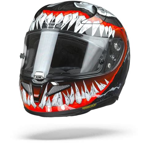 Hjc Rpha Integralhelm Venom Marvel Schwarz Rot Chromeburner Lupon