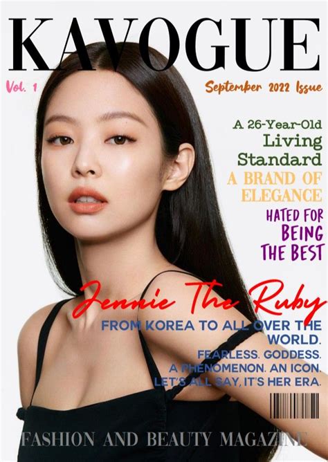 BLACKPINK Jennie Magazine Cover | Magazine cover, Magazine, Blackpink ...