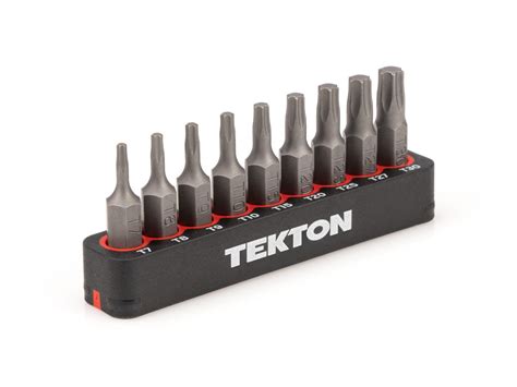 9 Piece 14 Inch Torxstar Bit Set Tekton Dzt93001