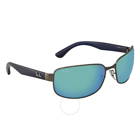 Ray Ban Polarized Blue Mirror Chromance Aviator Sunglasses 331584 Ray