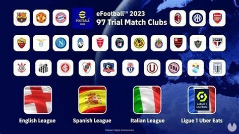 Efootball 2023 97 Clubes De Las Ligas Europeas Ya Están Disponibles En