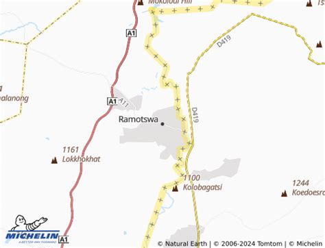 Michelin Ramotswa Map Viamichelin