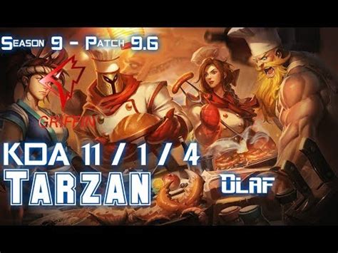 GRF Tarzan OLAF Vs LEE SIN Jungle Patch 9 6 KR Ranked YouTube