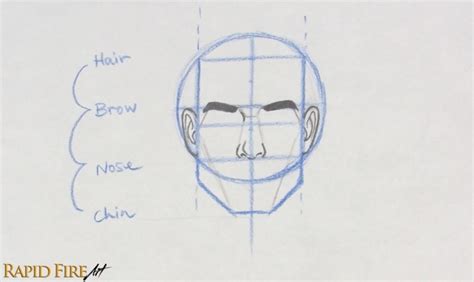 How To Draw A Face From The FRONT Loomis Method RapidFireArt