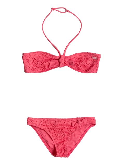 Girls 7 14 Girly ROXY Bandeau Bikini Set ERGX203059 Roxy