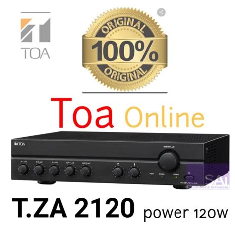 Jual TOA ZA 2120 AMPLIFIER MIXER POWER 120 WAT ORIGINAL ASLI 100 ZA