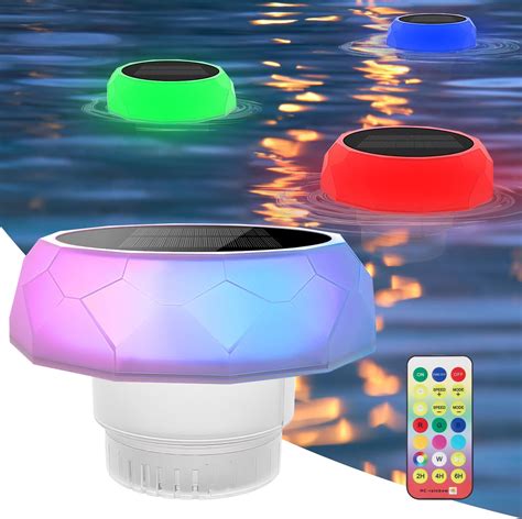 Amazon IVict Pool Chlorine Floater With Solar Light Chlorine