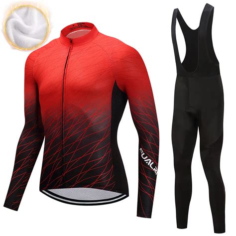 FUALRNY 2018 Winter Thermal Fleece Cycling Clothing Pro Bike Clothes