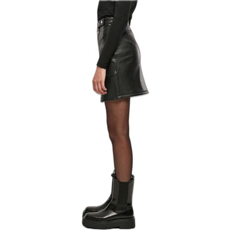 Synthetic Leather Skirt Woman Urban Classics Biker Skirts And Shorts