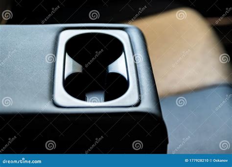 Free Car Cup Holders between Back Seats Stock Photo - Image of button ...