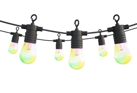 Calex Smart Outdoor Light Cord 24v String Light Rgb And Warm White