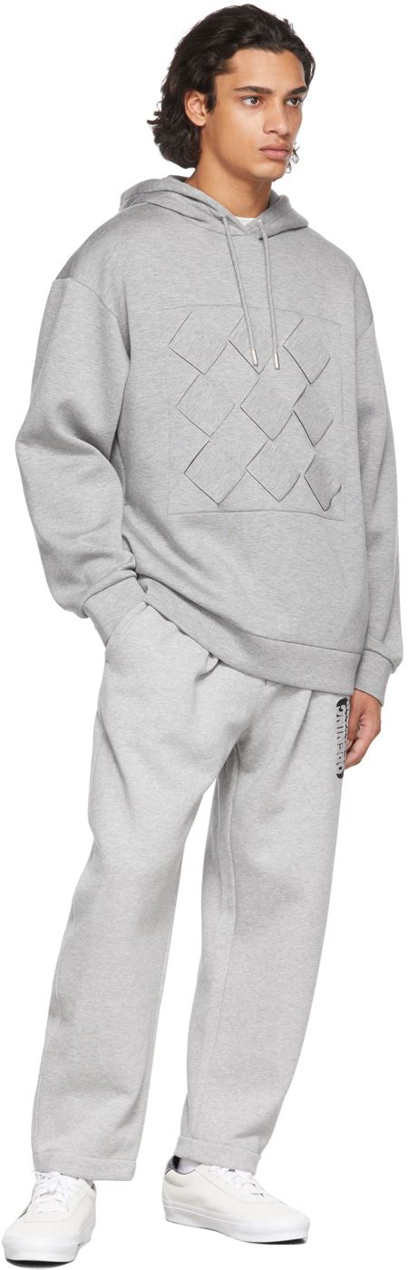 Opening Ceremony Grey Weaving Box Bonded Hoodie Opening Ceremony