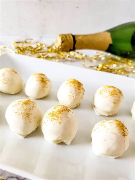 Champagne White Chocolate Truffles