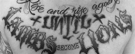 41 Inspiring Chest Quote Tattoo Designs for Men