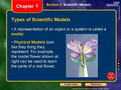 Chapter 1 Section 3 Scientific Models Bellringer To