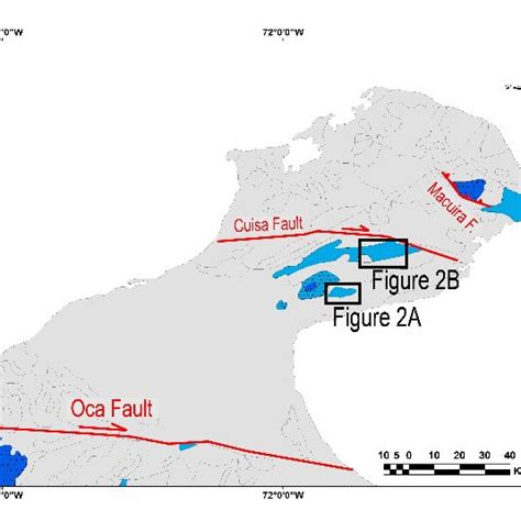 Location map of Guajira peninsula showing the distribution of the ...