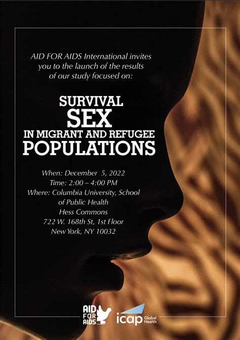 Aid For Aids Releases Study On Survival Sex In Migrant Refugee